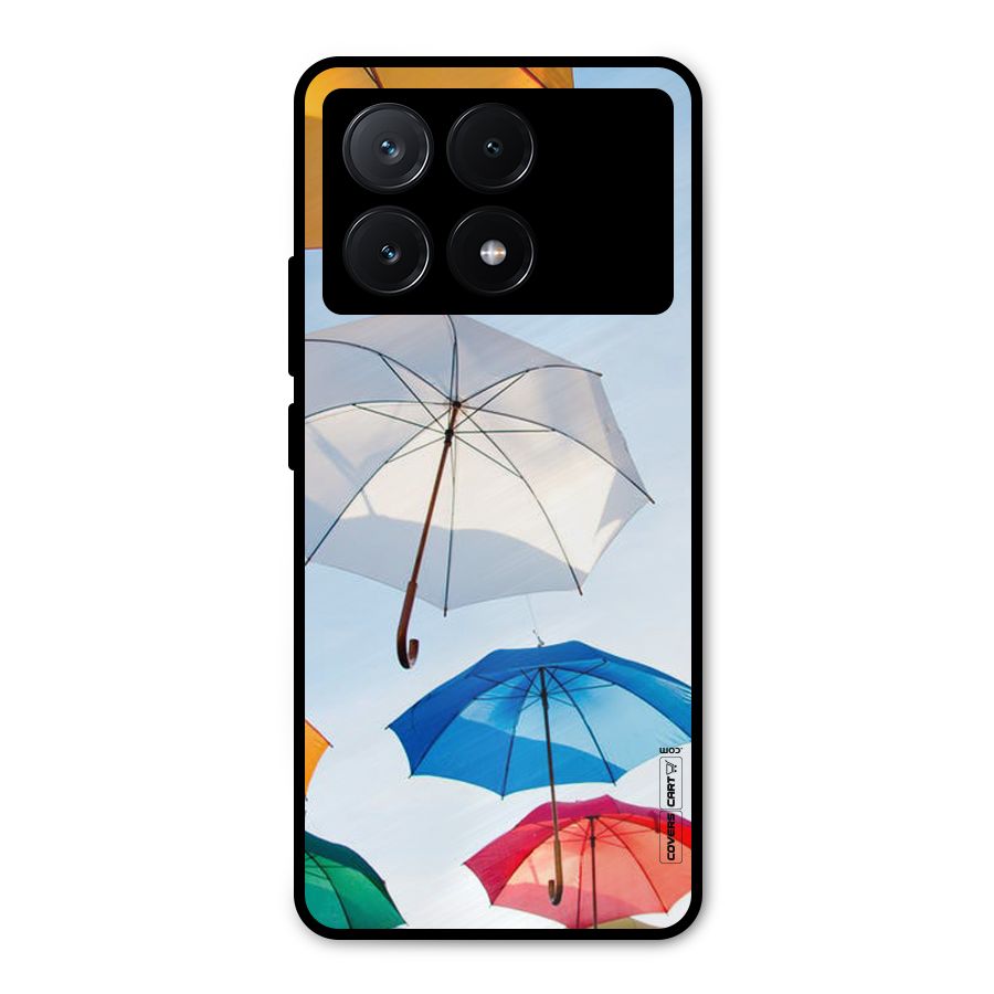 Umbrella Sky Metal Back Case for Poco X6 Pro