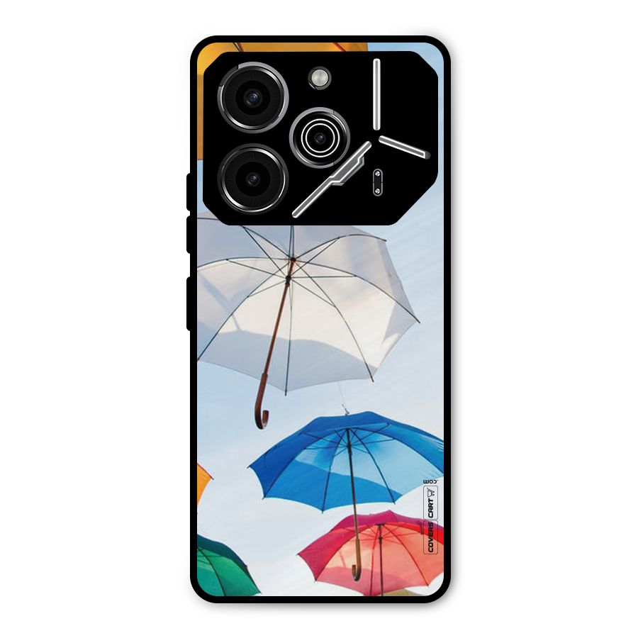 Umbrella Sky Metal Back Case for Tecno Pova 6 Pro
