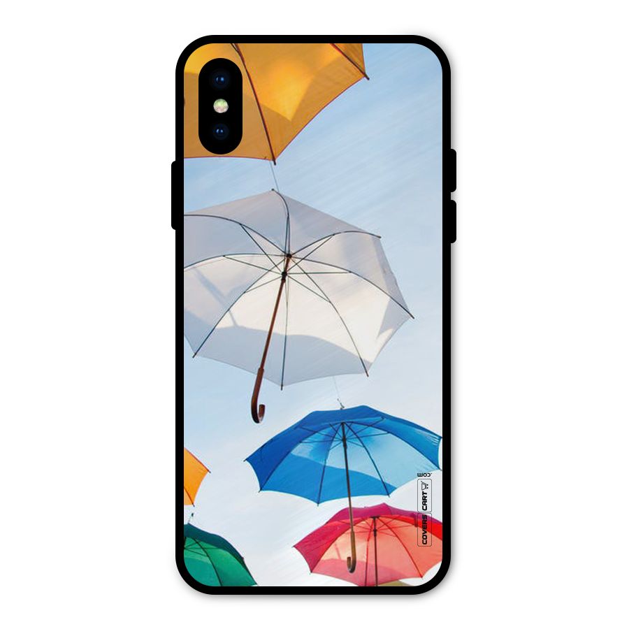 Umbrella Sky Metal Back Case for iPhone X