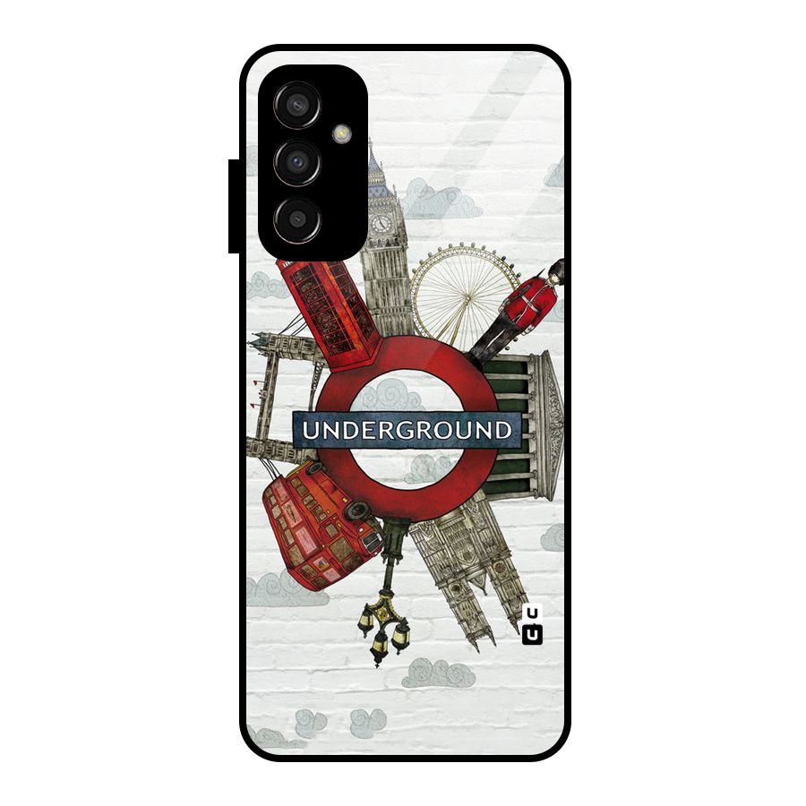 Underground Design Glass Back Case for Galaxy F13