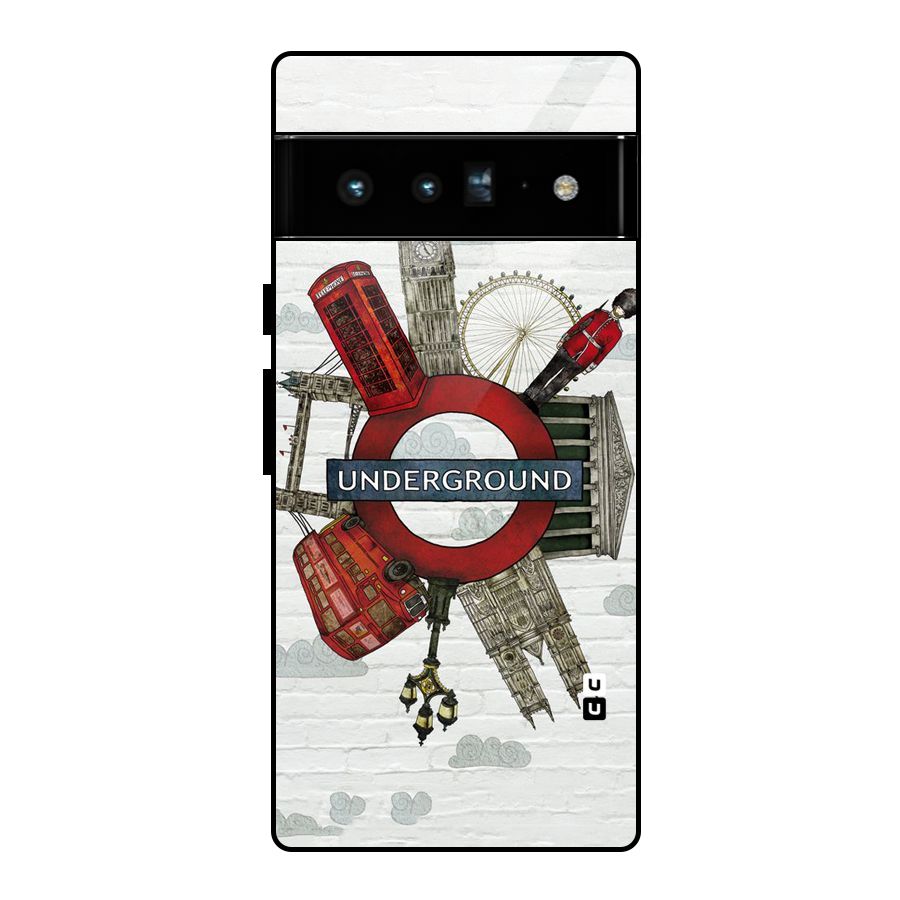 Underground Design Glass Back Case for Google Pixel 6 Pro