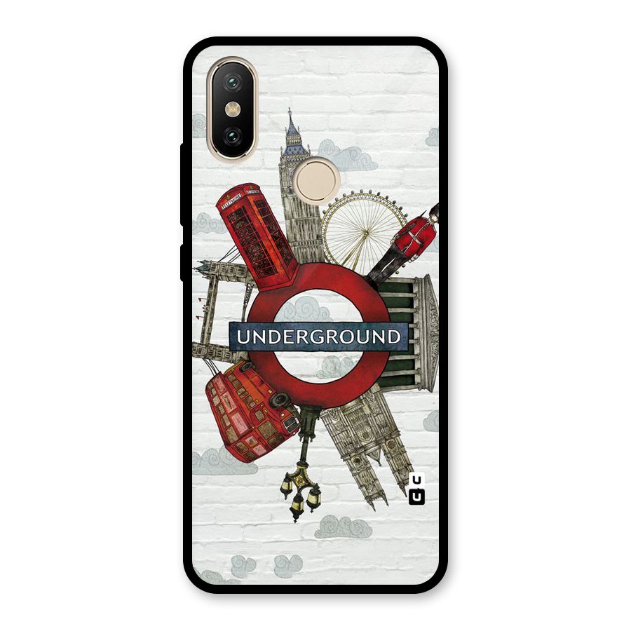 Underground Design Glass Back Case for Redmi A2