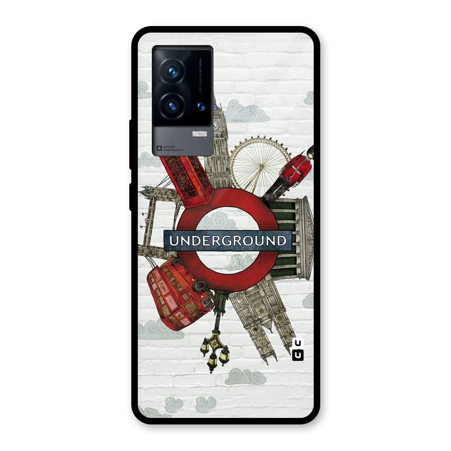 Underground Design Glass Back Case for iQOO 9 5G