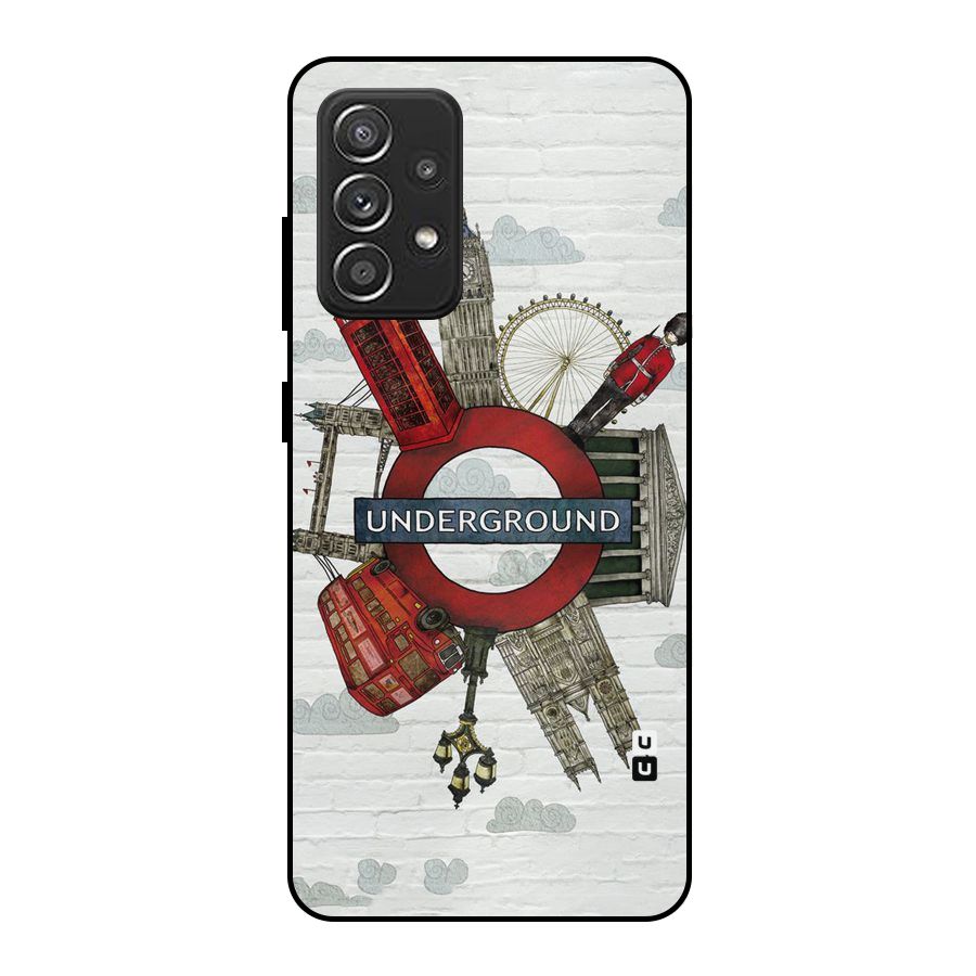Underground Design Metal Back Case for Galaxy A52