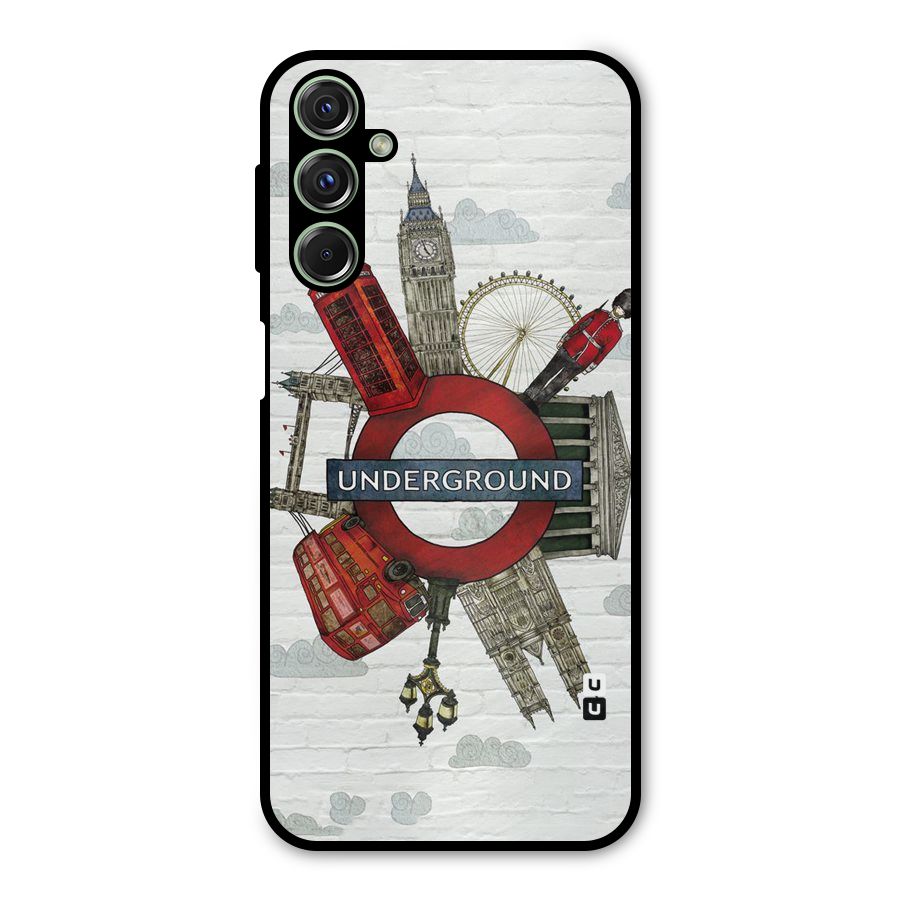 Underground Design Metal Back Case for Galaxy F34