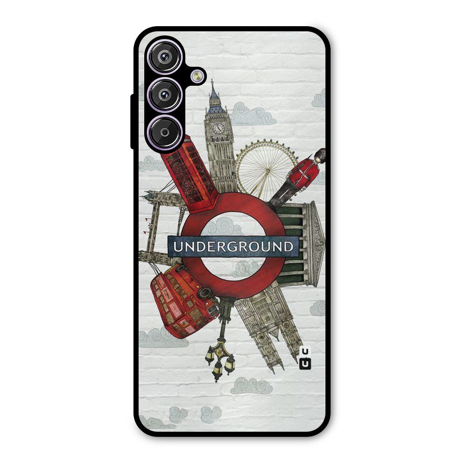 Underground Design Metal Back Case for Galaxy M15