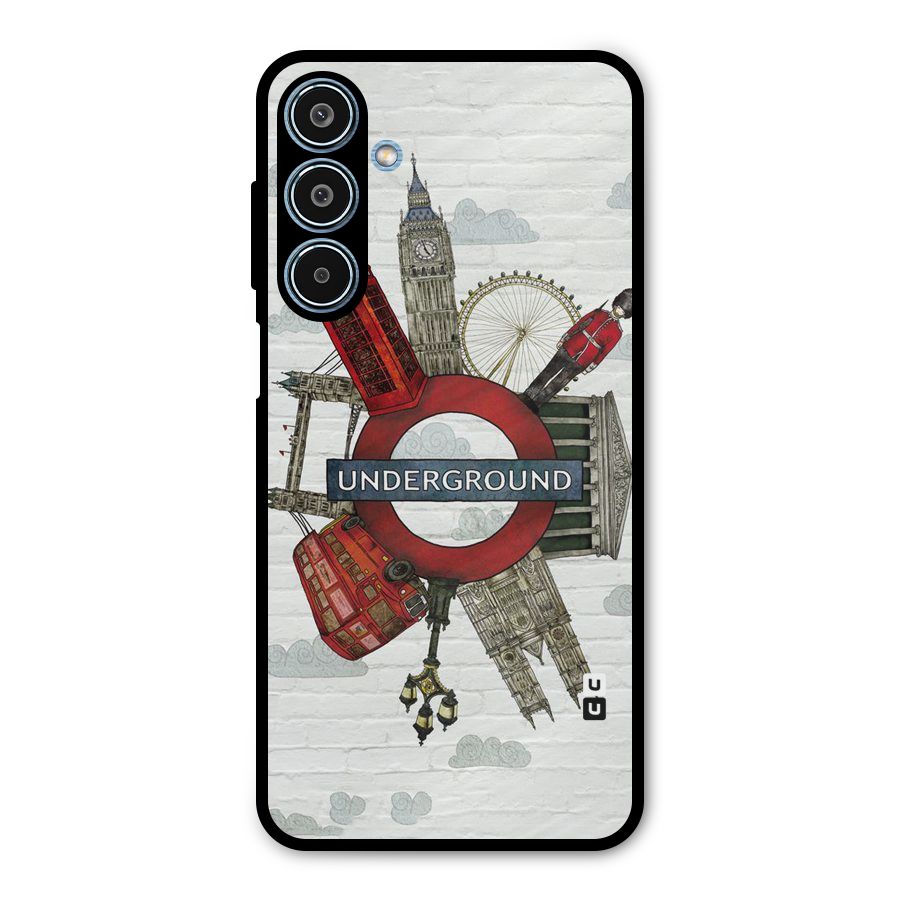 Underground Design Metal Back Case for Galaxy M35