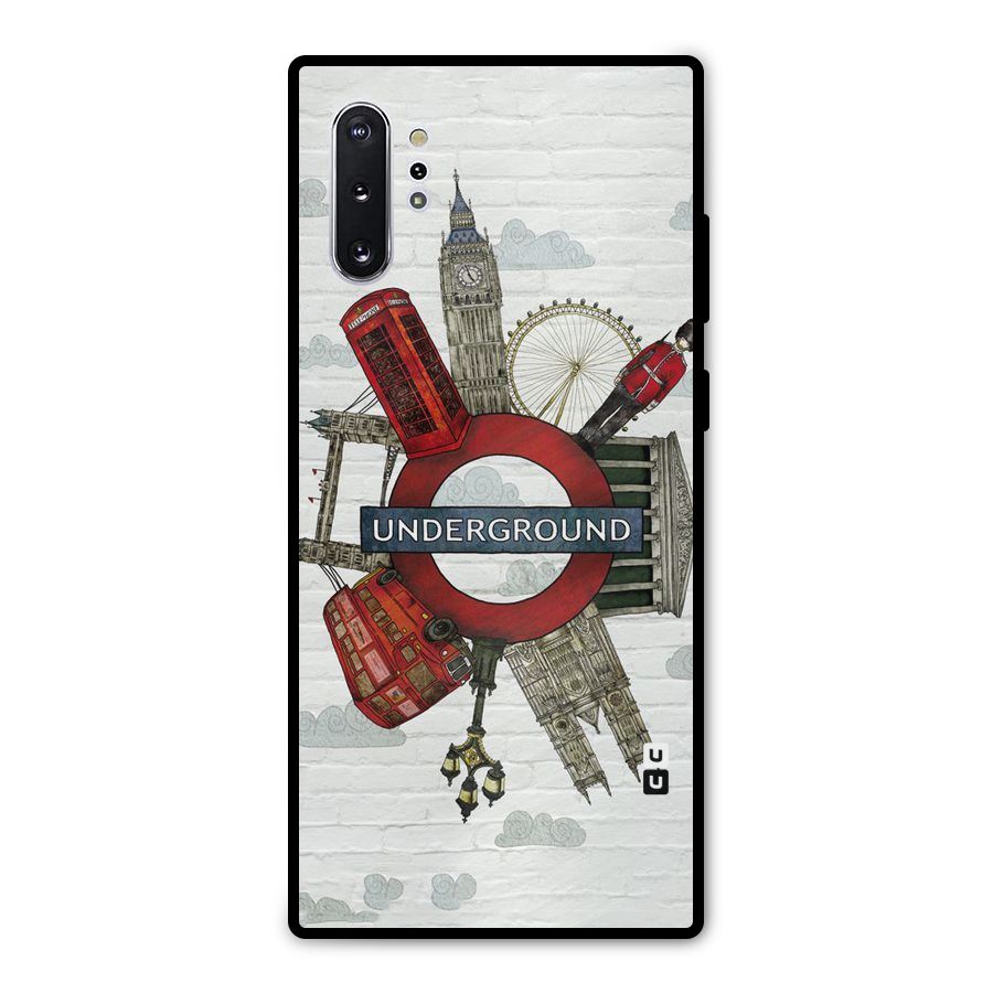 Underground Design Metal Back Case for Galaxy Note 10 Plus