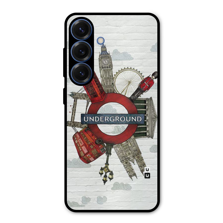 Underground Design Metal Back Case for Galaxy S25