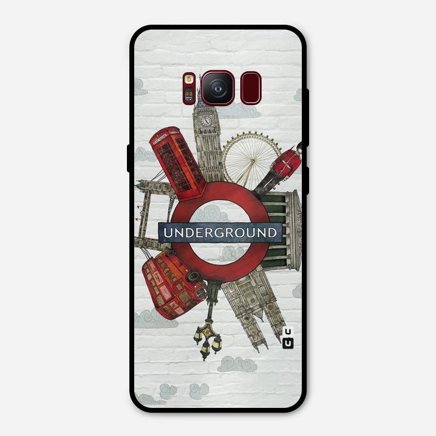 Underground Design Metal Back Case for Galaxy S8