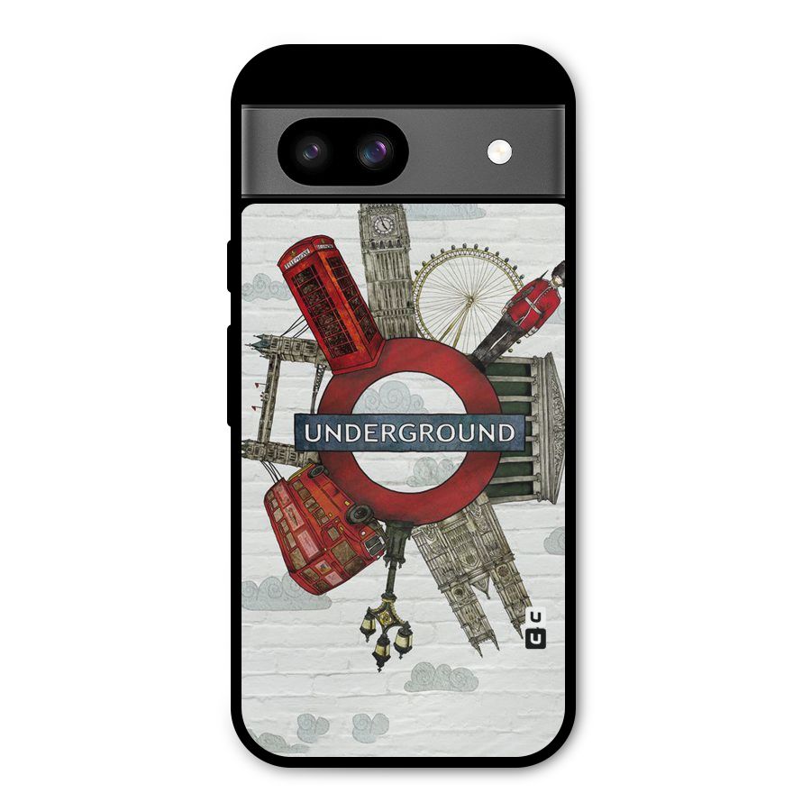 Underground Design Metal Back Case for Google Pixel 8a