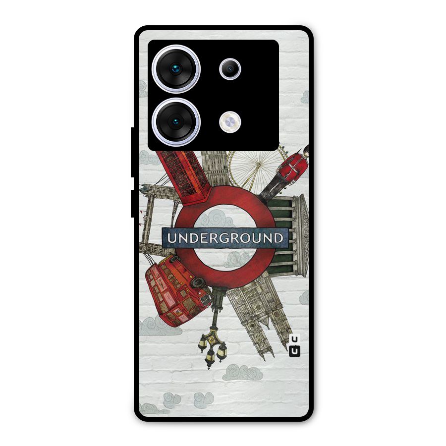 Underground Design Metal Back Case for Infinix Zero 30 5G