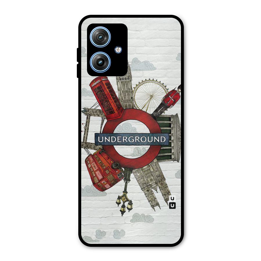 Underground Design Metal Back Case for Moto G54
