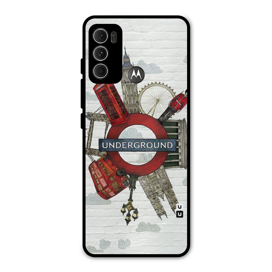 Underground Design Metal Back Case for Moto G60