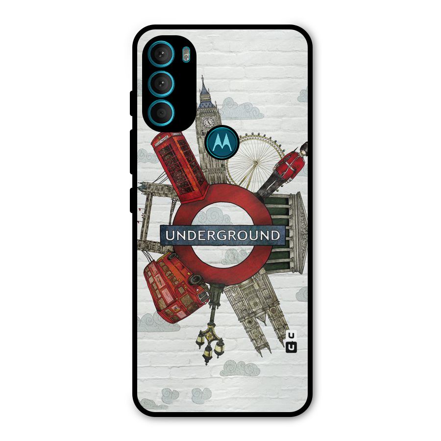 Underground Design Metal Back Case for Moto G71 5G