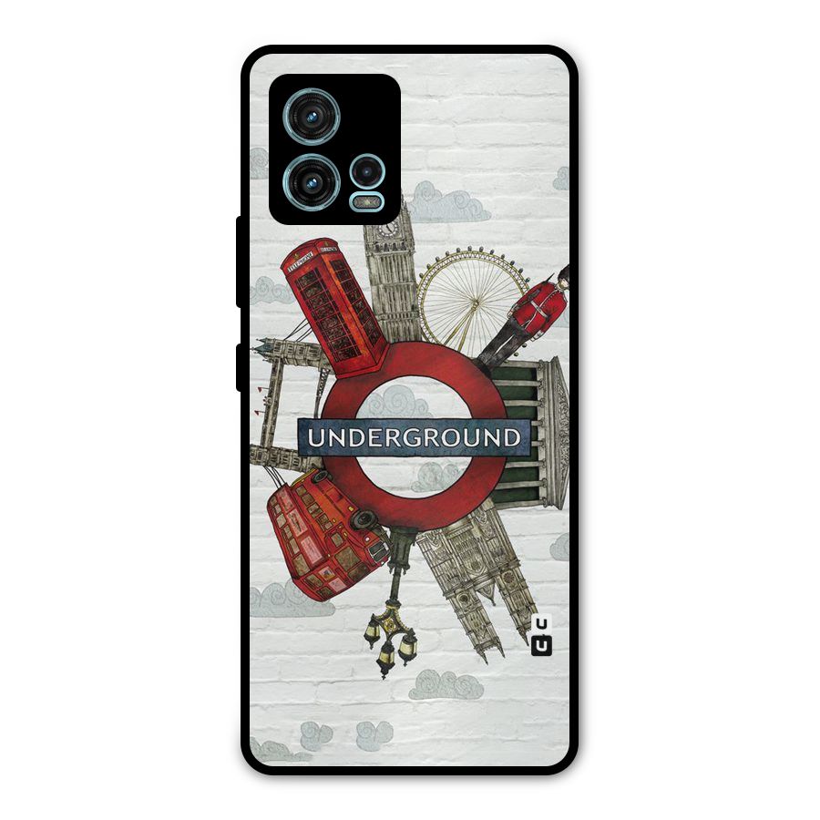 Underground Design Metal Back Case for Moto G72