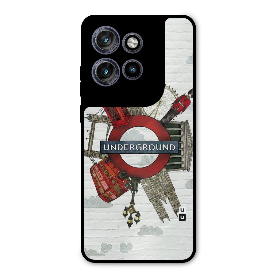 Underground Design Metal Back Case for Motorola Edge 50 Neo
