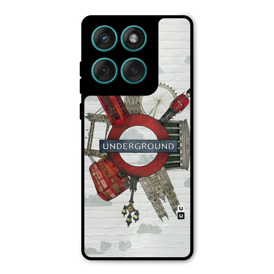 Underground Design Metal Back Case for Motorola Edge 60 Fusion