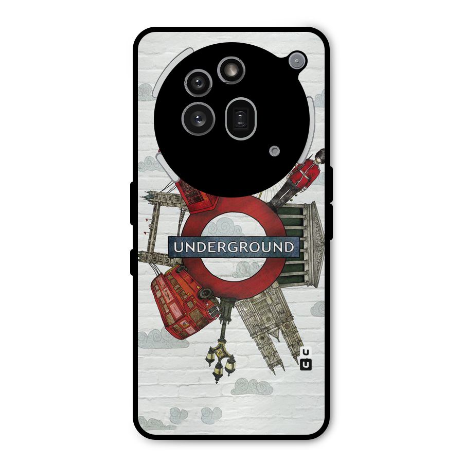 Underground Design Metal Back Case for Nothing Phone 3a Pro