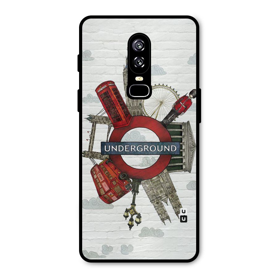 Underground Design Metal Back Case for OnePlus 6