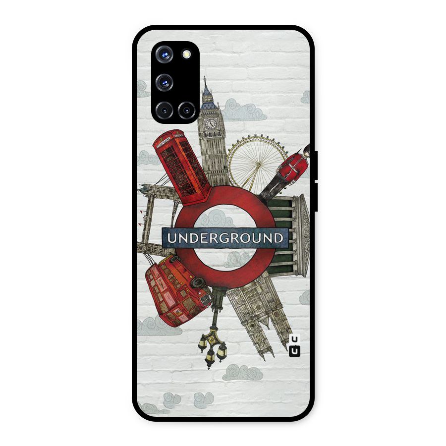 Underground Design Metal Back Case for Oppo A52