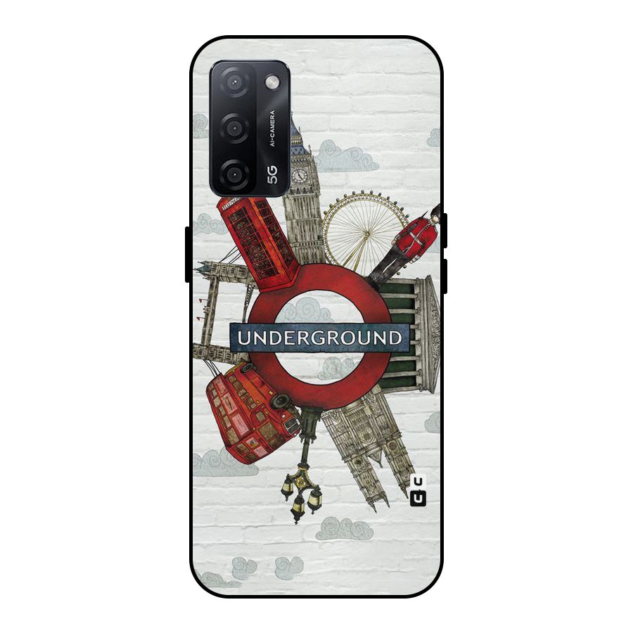 Underground Design Metal Back Case for Oppo A53s 5G