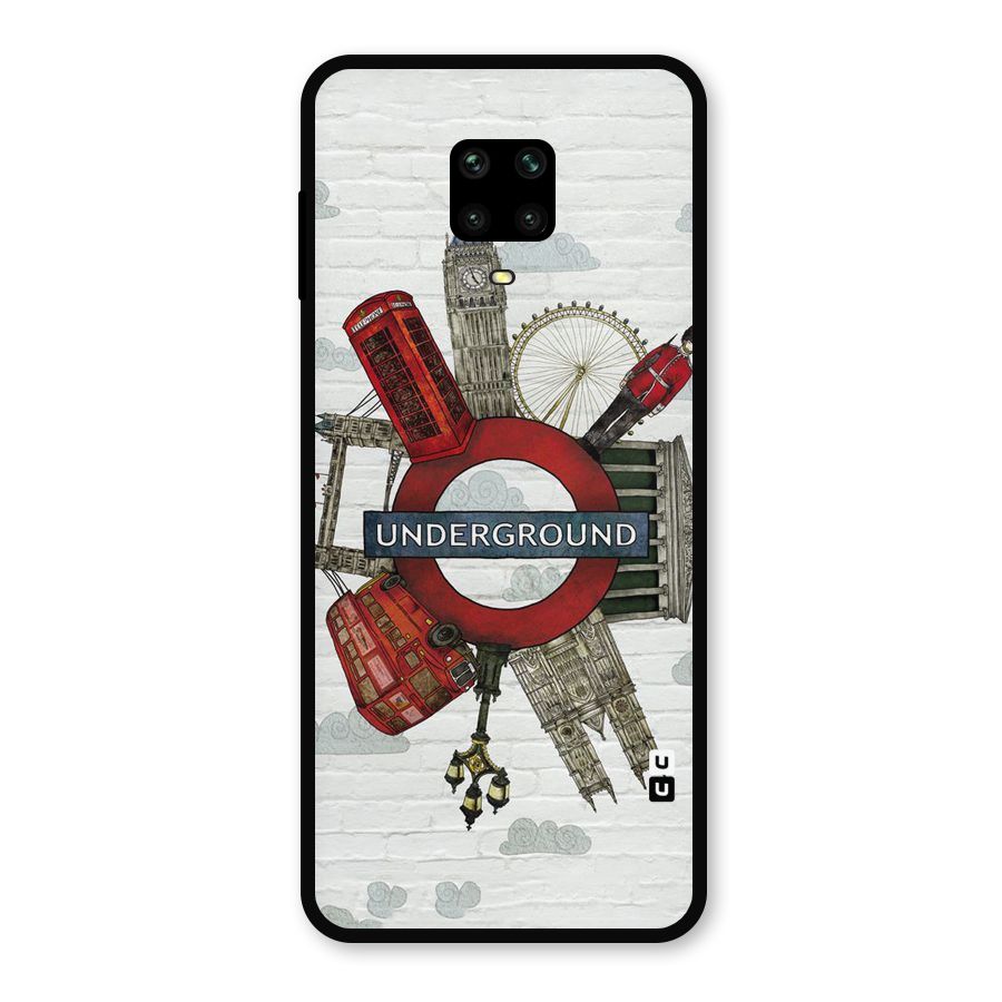 Underground Design Metal Back Case for Poco M2