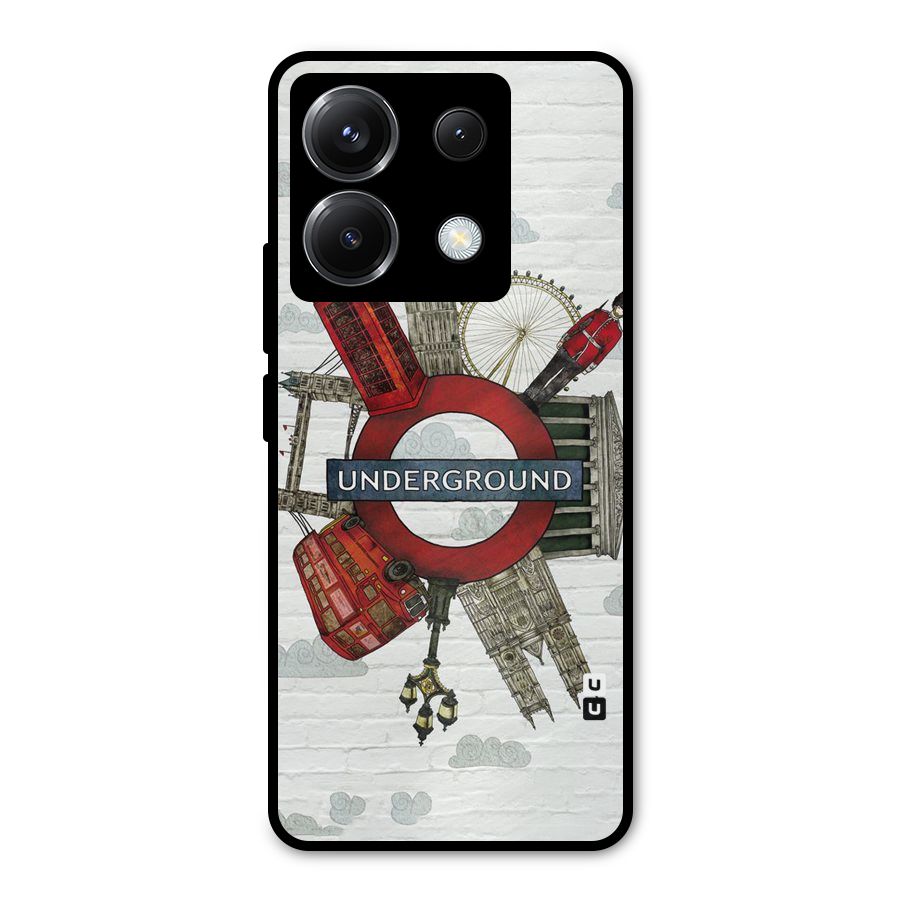Underground Design Metal Back Case for Poco X6