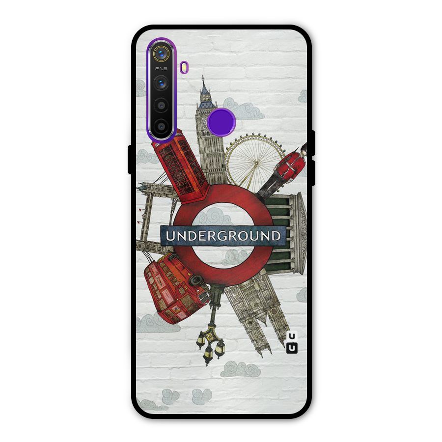 Underground Design Metal Back Case for Realme 5