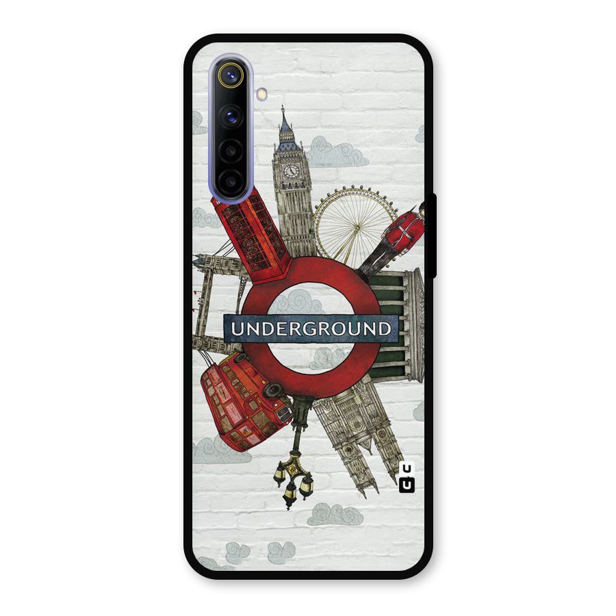 Underground Design Metal Back Case for Realme 6i