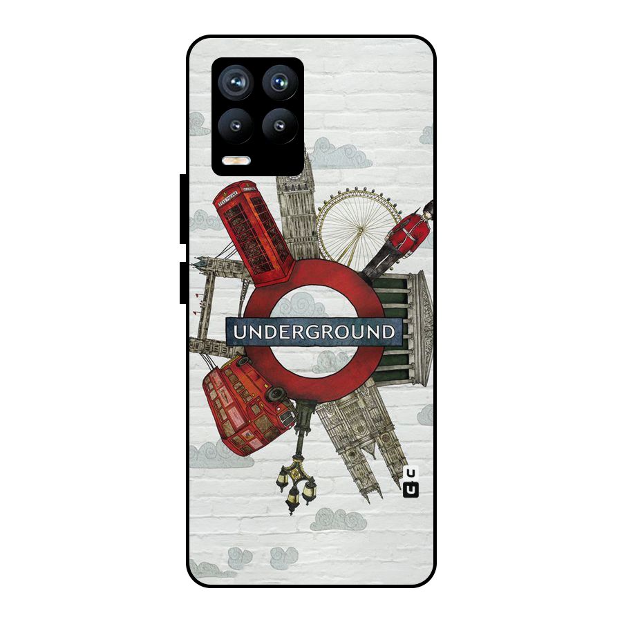 Underground Design Metal Back Case for Realme 8 Pro