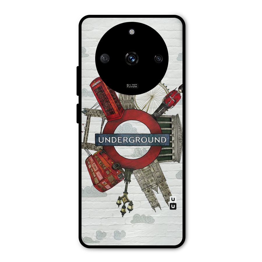Underground Design Metal Back Case for Realme Narzo 60 5G