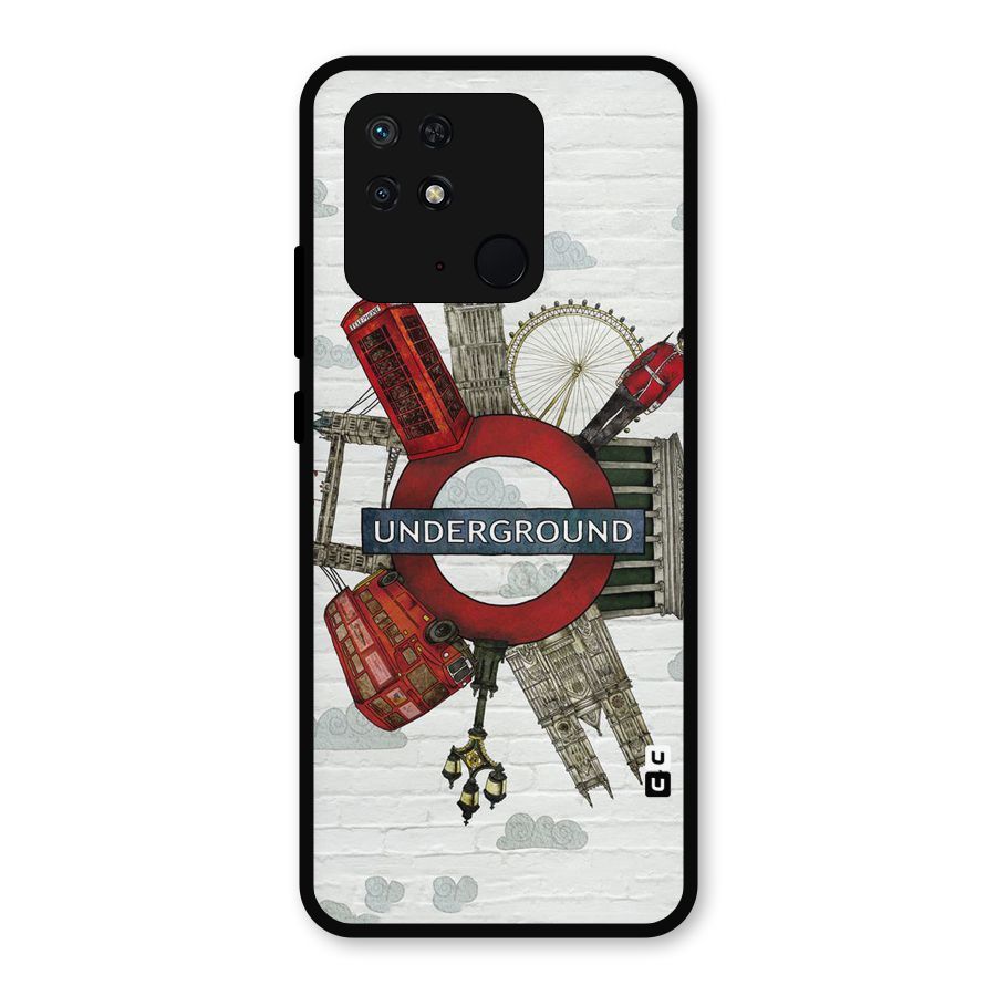 Underground Design Metal Back Case for Redmi 10