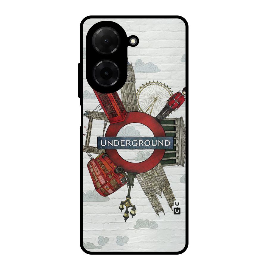 Underground Design Metal Back Case for Redmi A5 4G