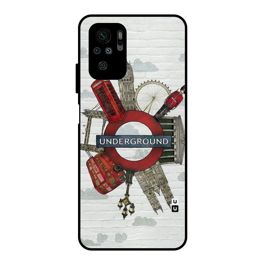 Underground Design Metal Back Case for Redmi Note 11 SE