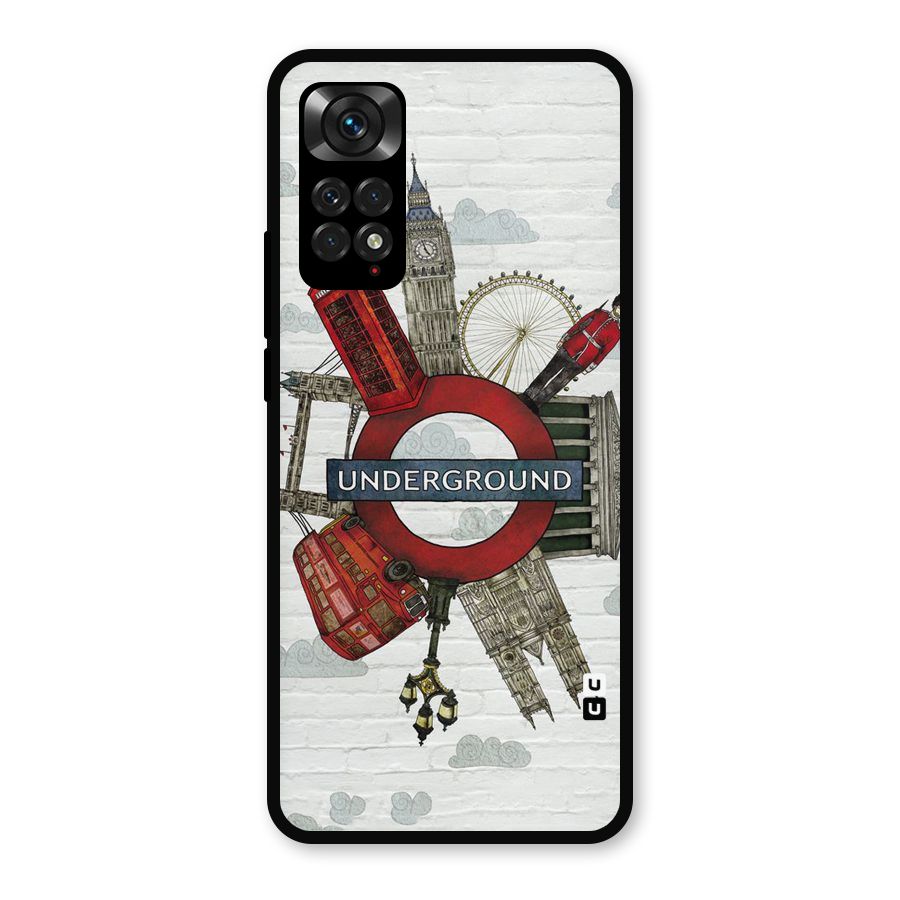 Underground Design Metal Back Case for Redmi Note 11s