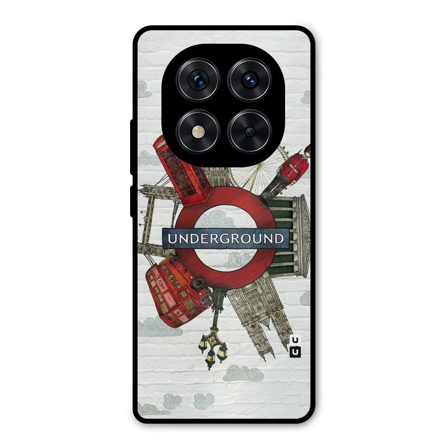 Underground Design Metal Back Case for Redmi Note 14 Pro 5G