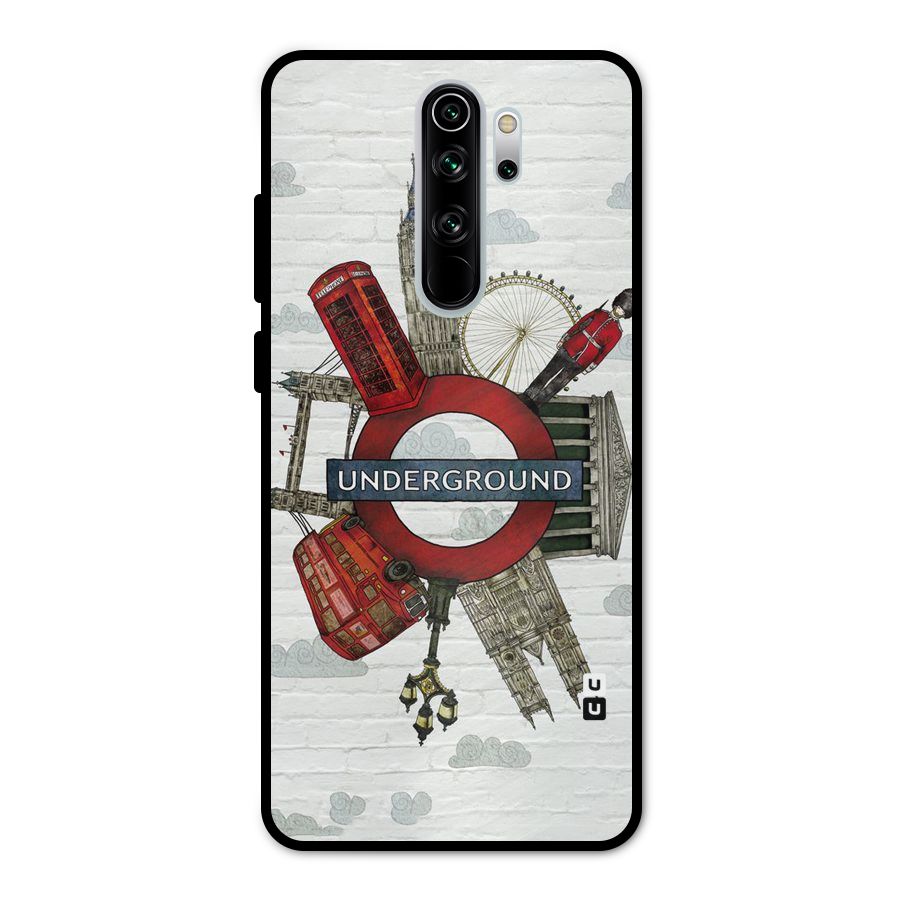 Underground Design Metal Back Case for Redmi Note 8 Pro