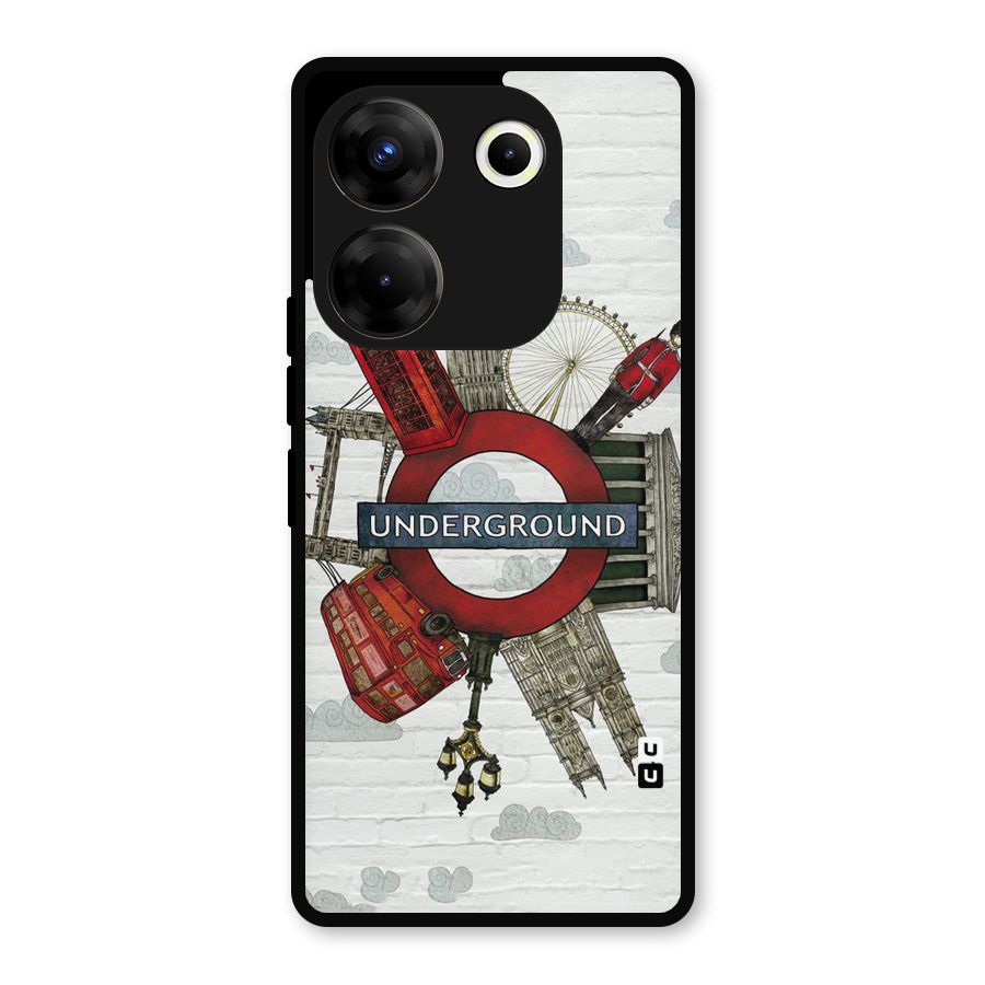 Underground Design Metal Back Case for Tecno Camon 20