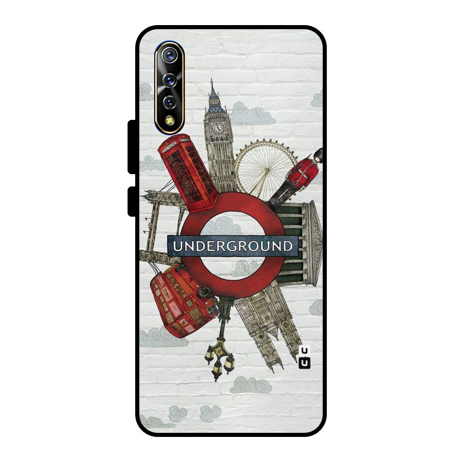 Underground Design Metal Back Case for Vivo S1
