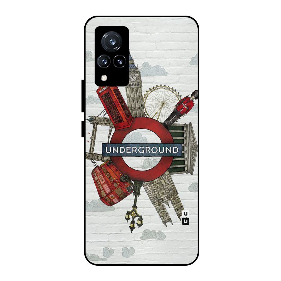 Underground Design Metal Back Case for Vivo V21 5G