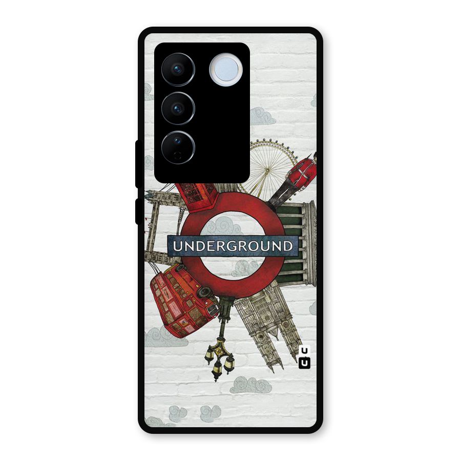 Underground Design Metal Back Case for Vivo V27