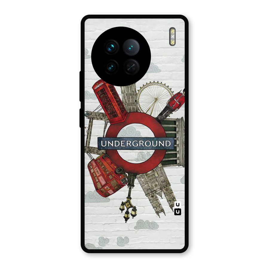 Underground Design Metal Back Case for Vivo X90