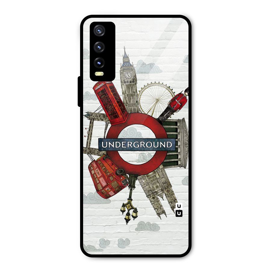 Underground Design Metal Back Case for Vivo Y20g