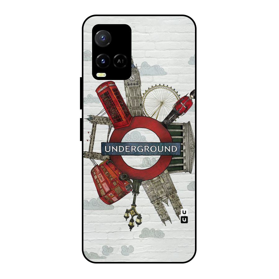Underground Design Metal Back Case for Vivo Y21