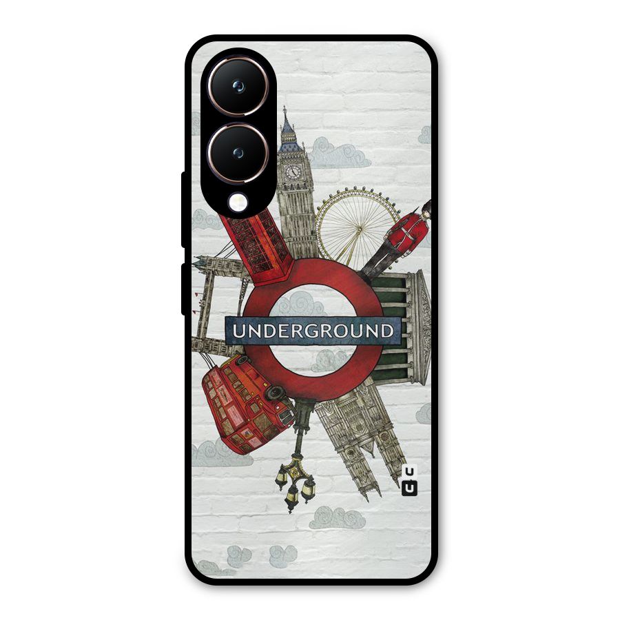 Underground Design Metal Back Case for Vivo Y28