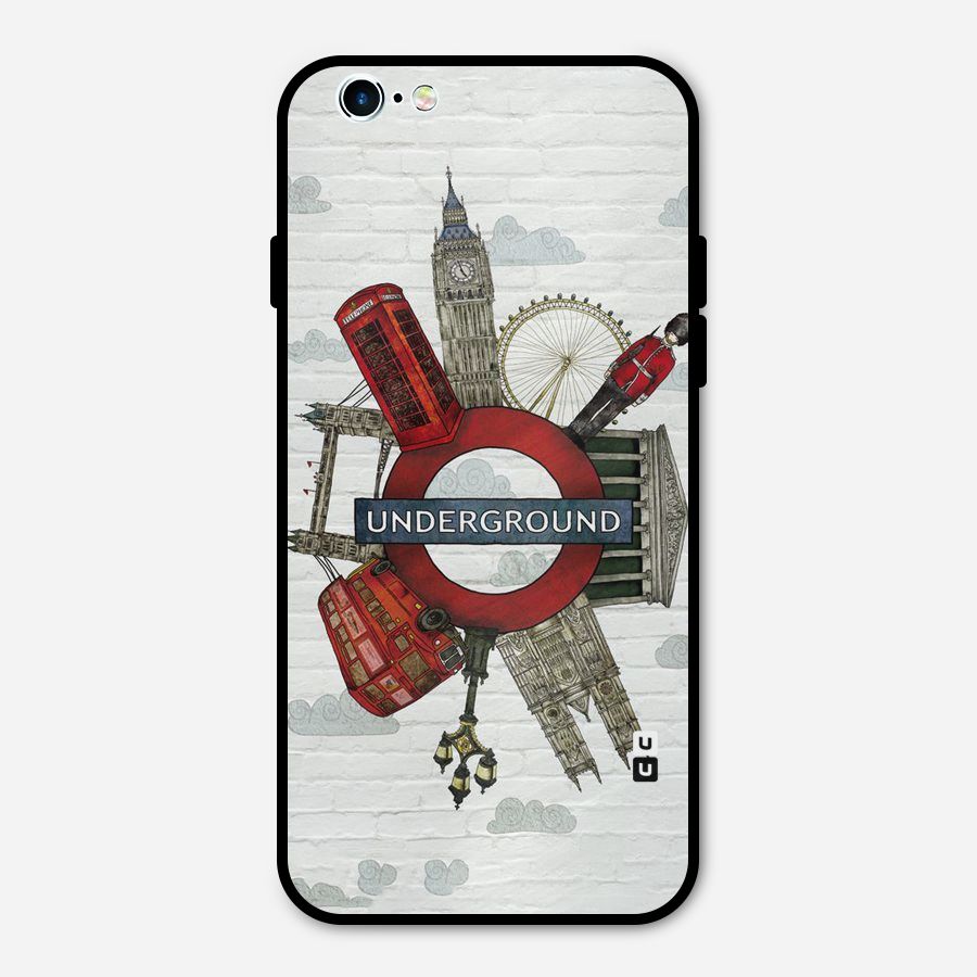 Underground Design Metal Back Case for iPhone 6 6s