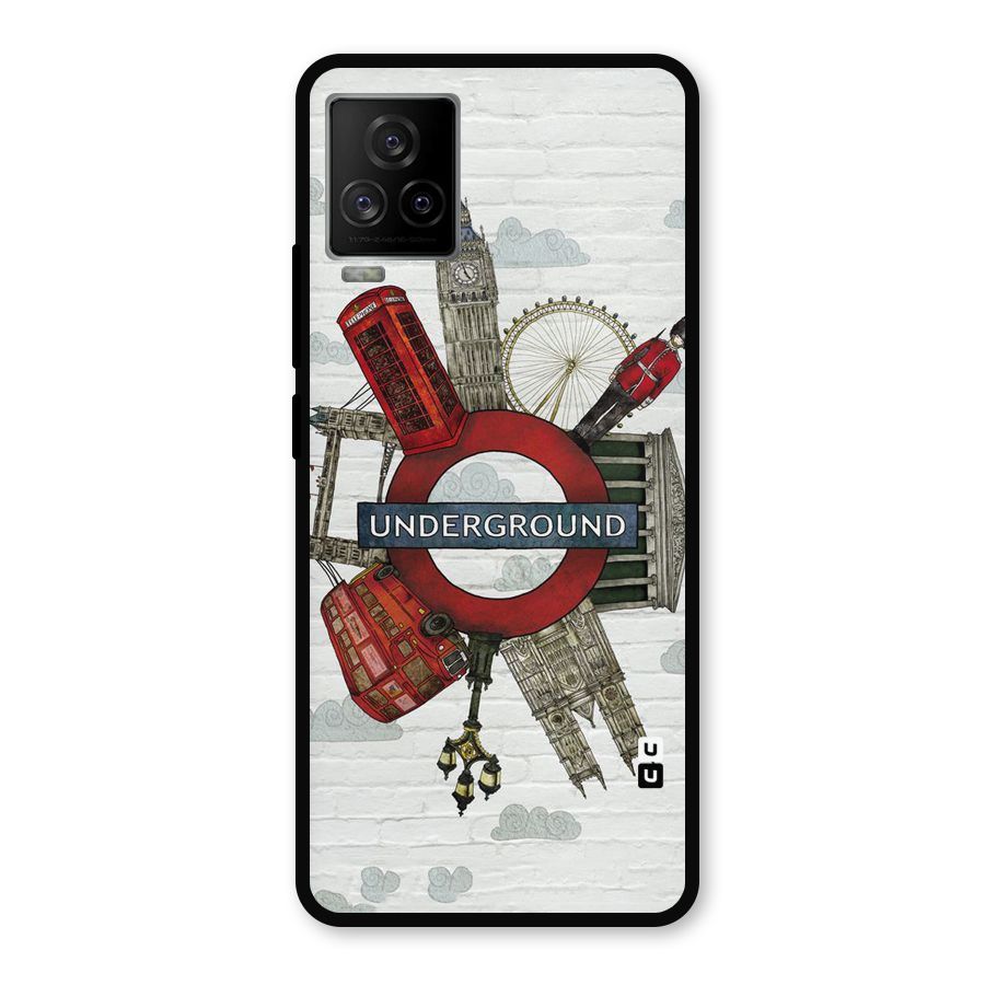 Underground Design Metal Back Case for iQOO 7 Legend 5G