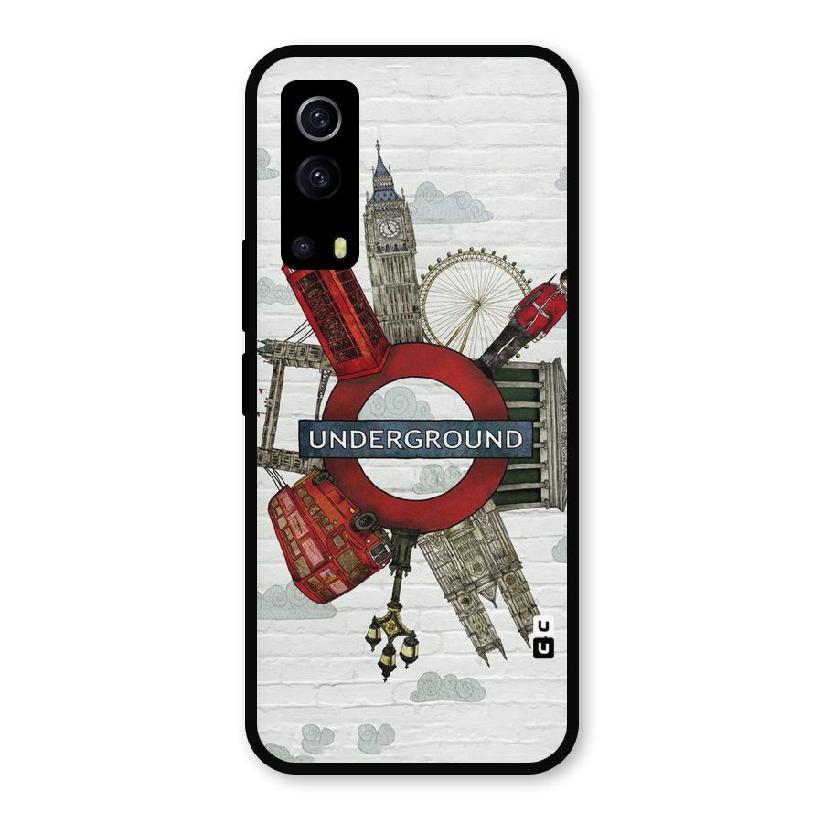 Underground Design Metal Back Case for iQOO Z3