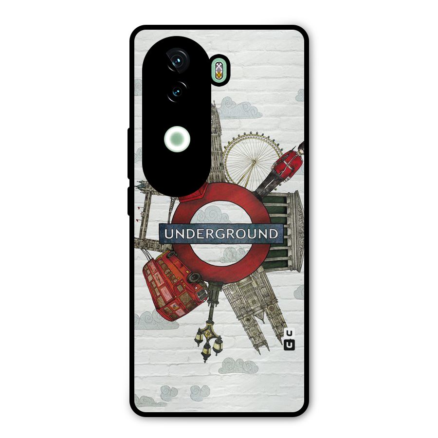 Underground Design Metal Back Case for iQOO Z9s